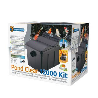 Superfish Pond Clear 12000 Kit inkl. UVC 13W, Pond Eco 4900 (3in1)