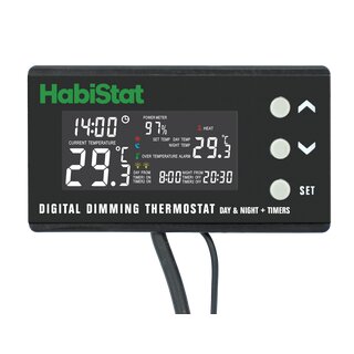 HabiStat Digital Thermostat, Dimming Thermostat Tag/ Nacht Funktion + Timers
