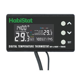 HabiStat Digital Thermostat, Temperatur Thermostat Tag/ Nacht + Timers